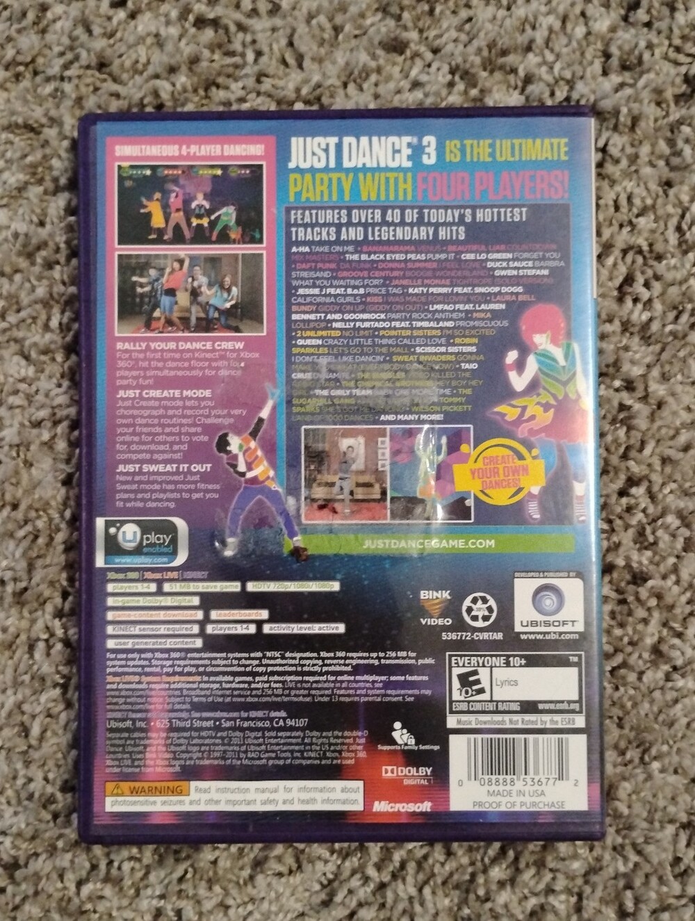 Just Dance 3 (Xbox 360, 2011) - Target Exclusive Edition - Picture 3 of 3